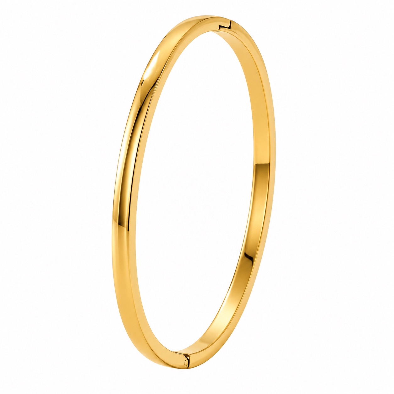 Slim Stacking Bangle — Gold