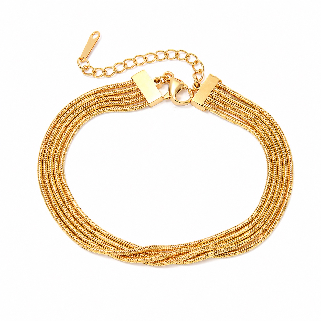 Multi-Strand Snake Chain Bracelet